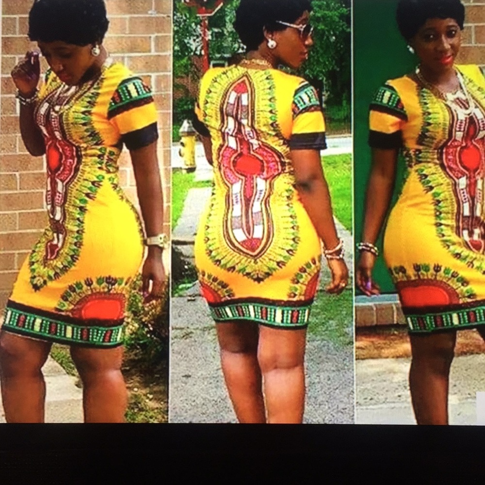 Africa Dashiki mini Dress